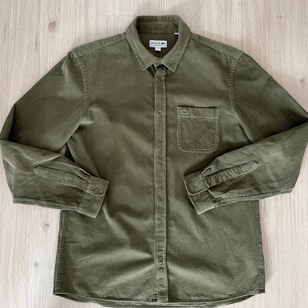 Вельветовая рубашка Lacoste