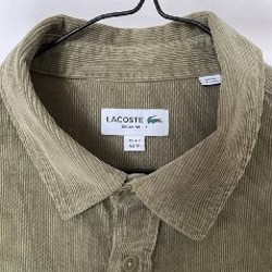 Вельветовая рубашка Lacoste - фото 4