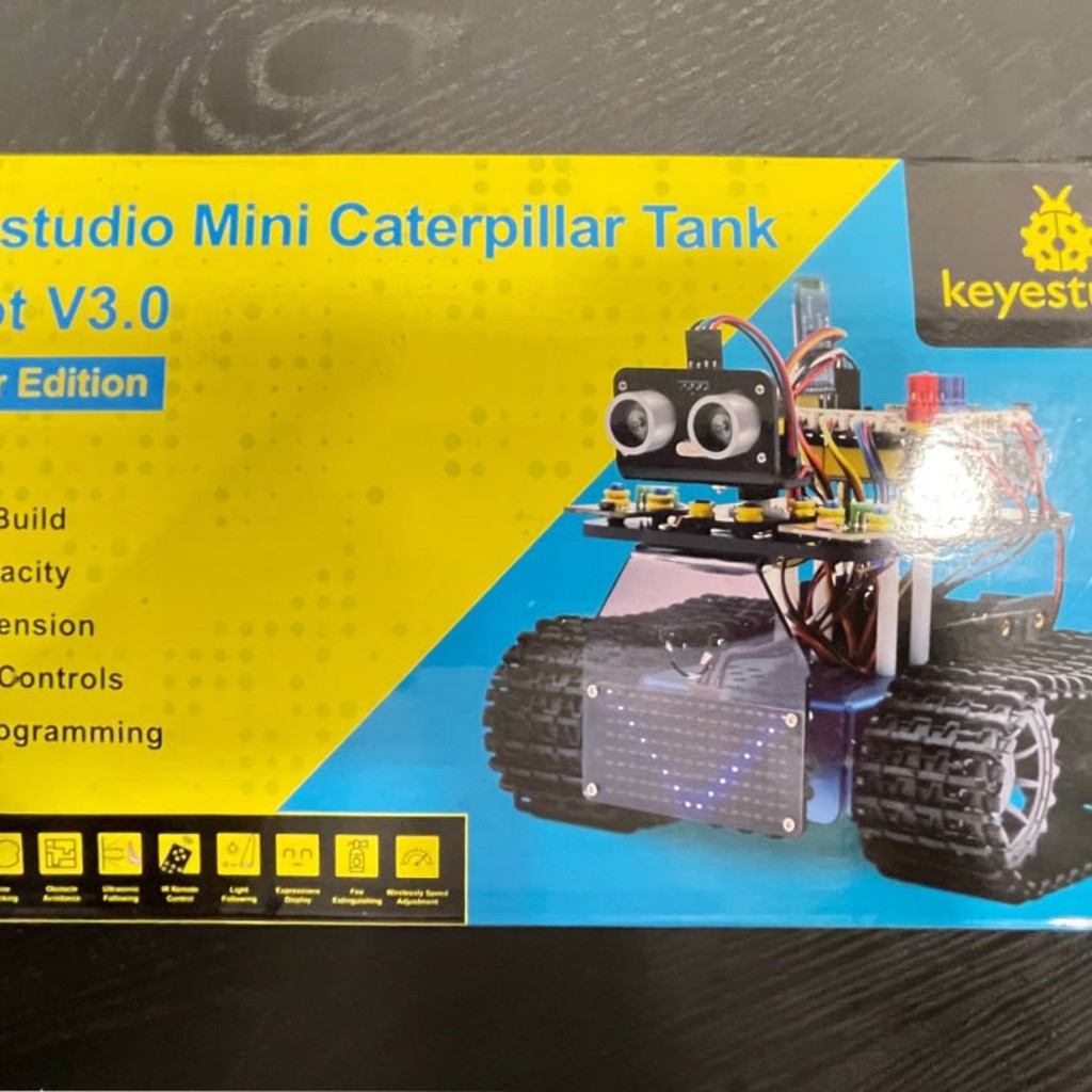 Обучающий робот-танк Keyestudio Mini Caterpillar Tank Robot V3.0
