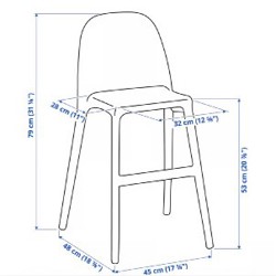 Стул детский ikea urban - фото 5