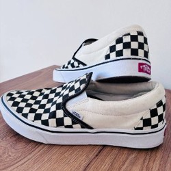 Слипоны Vans Classic Slip-On Checkerboard - фото 2