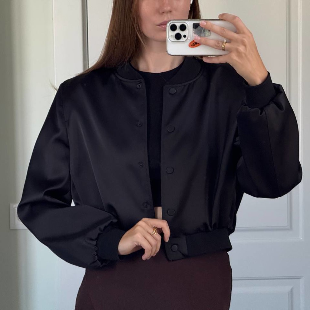 Укороченный бомбер Zara