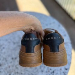 Кожаные кроссовки Crosty - фото 3