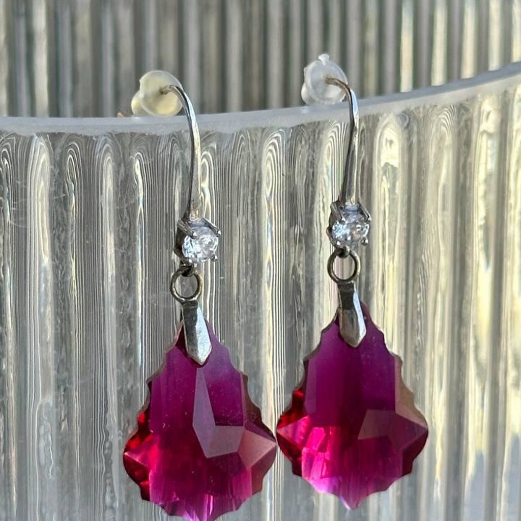 Серьги со стразами Swarovski