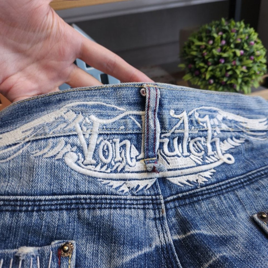 Женские винтажные джинсы Von Dutch