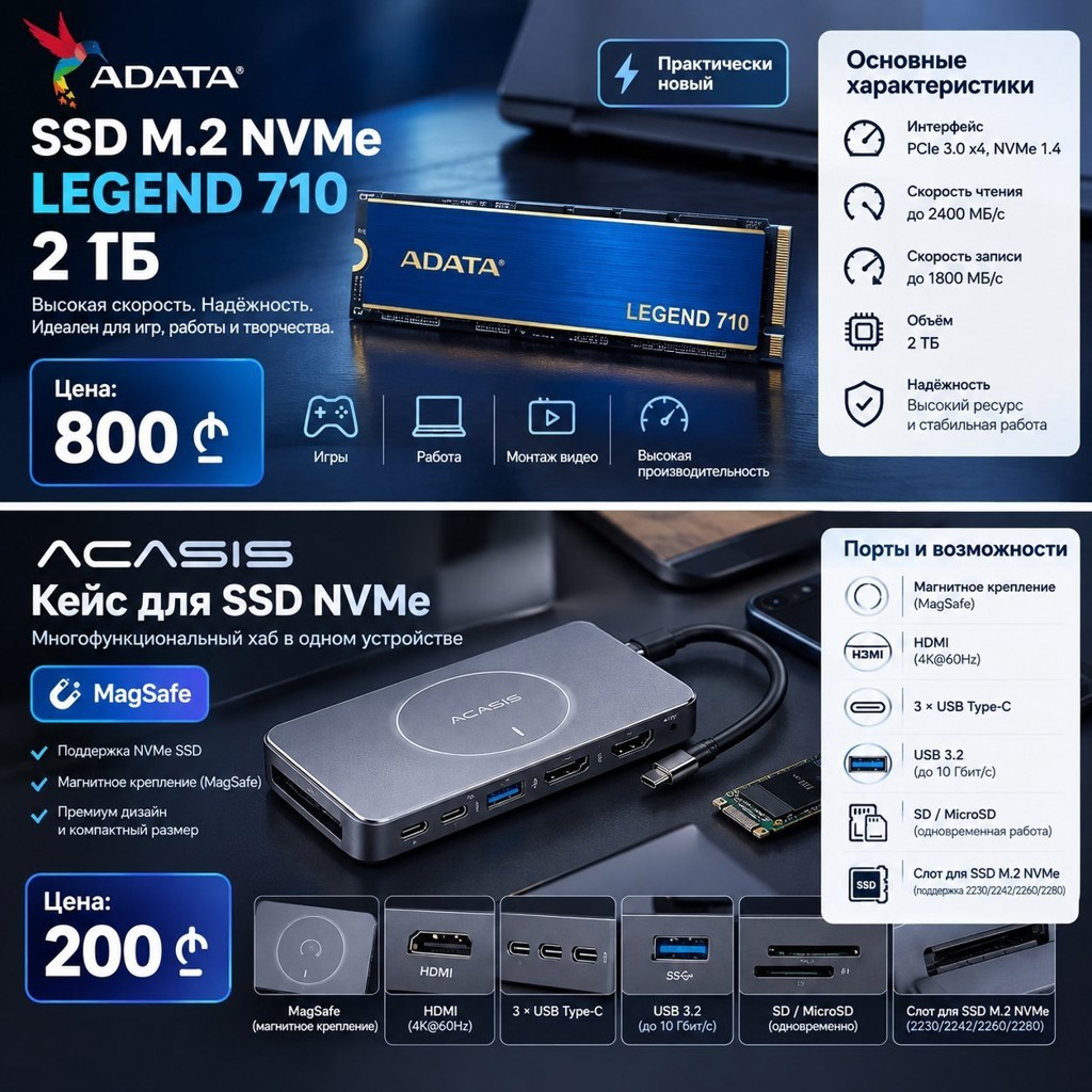 Кейс для SSD NVMe