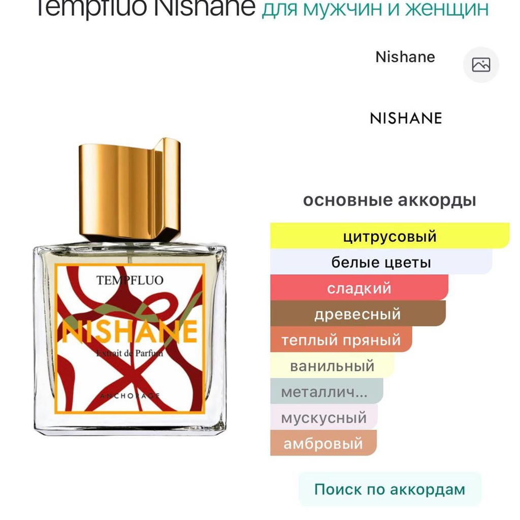 Духи Nishane Tempfluo