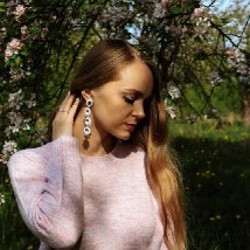 Серьги-гвоздики 'Хрустальное кружево' - фото 5