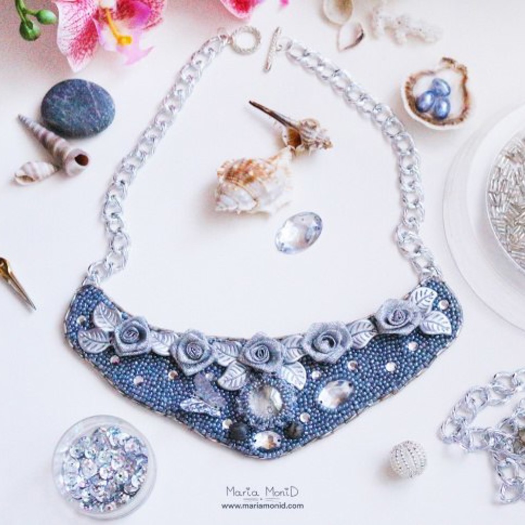 Колье Silver Rose