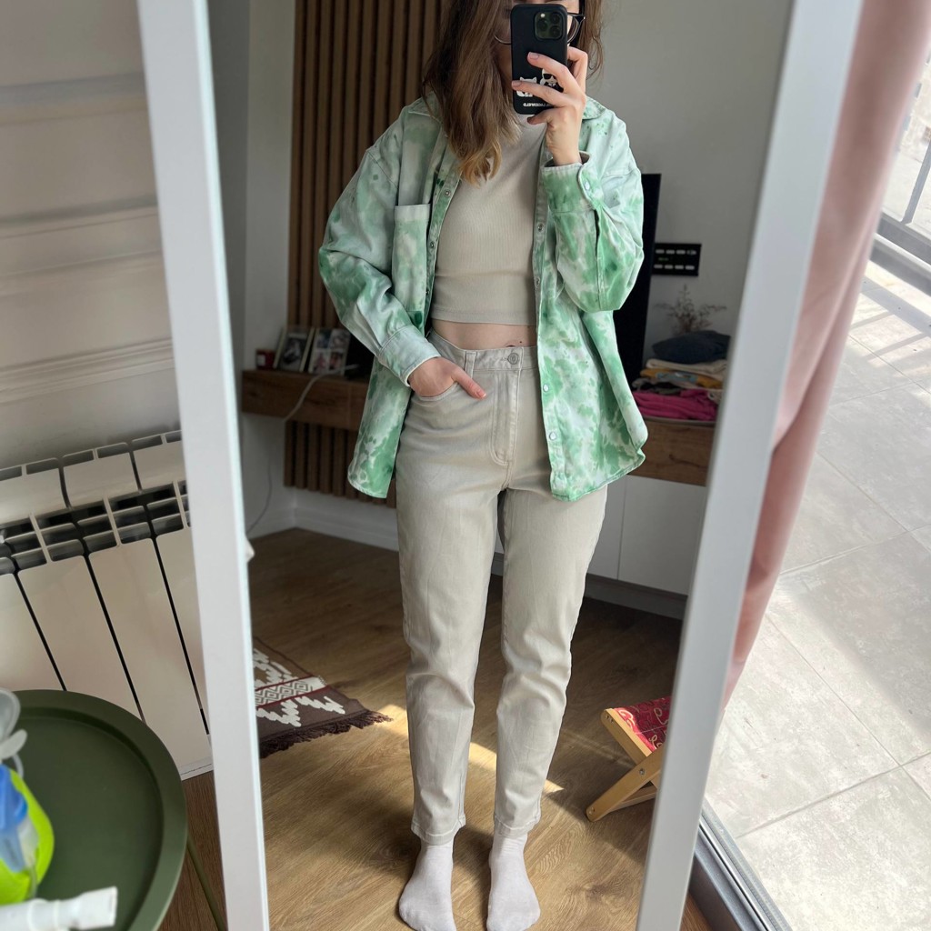 Рубашка H&M джинсовая