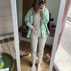 Рубашка H&M джинсовая - фото 1
