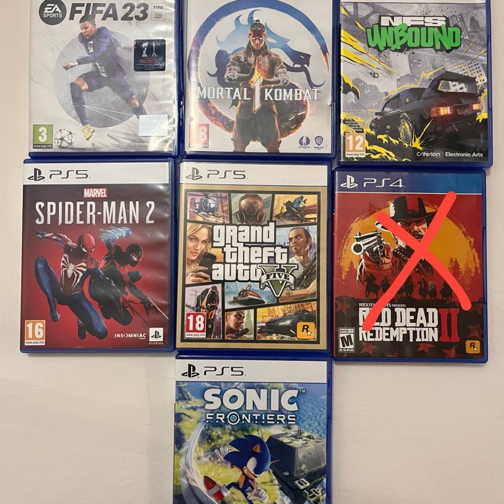 Диски с играми для PS5