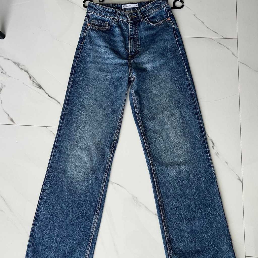 Джинсы ZARA с отрезанным краем