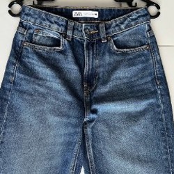 Джинсы ZARA с отрезанным краем - фото 7
