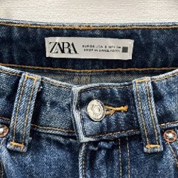 Джинсы ZARA с отрезанным краем - фото 8