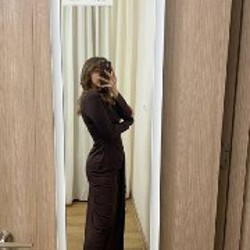 Платье макси шоколадного цвета - фото 4