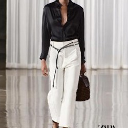 Рубашка белая ZARA - фото 4