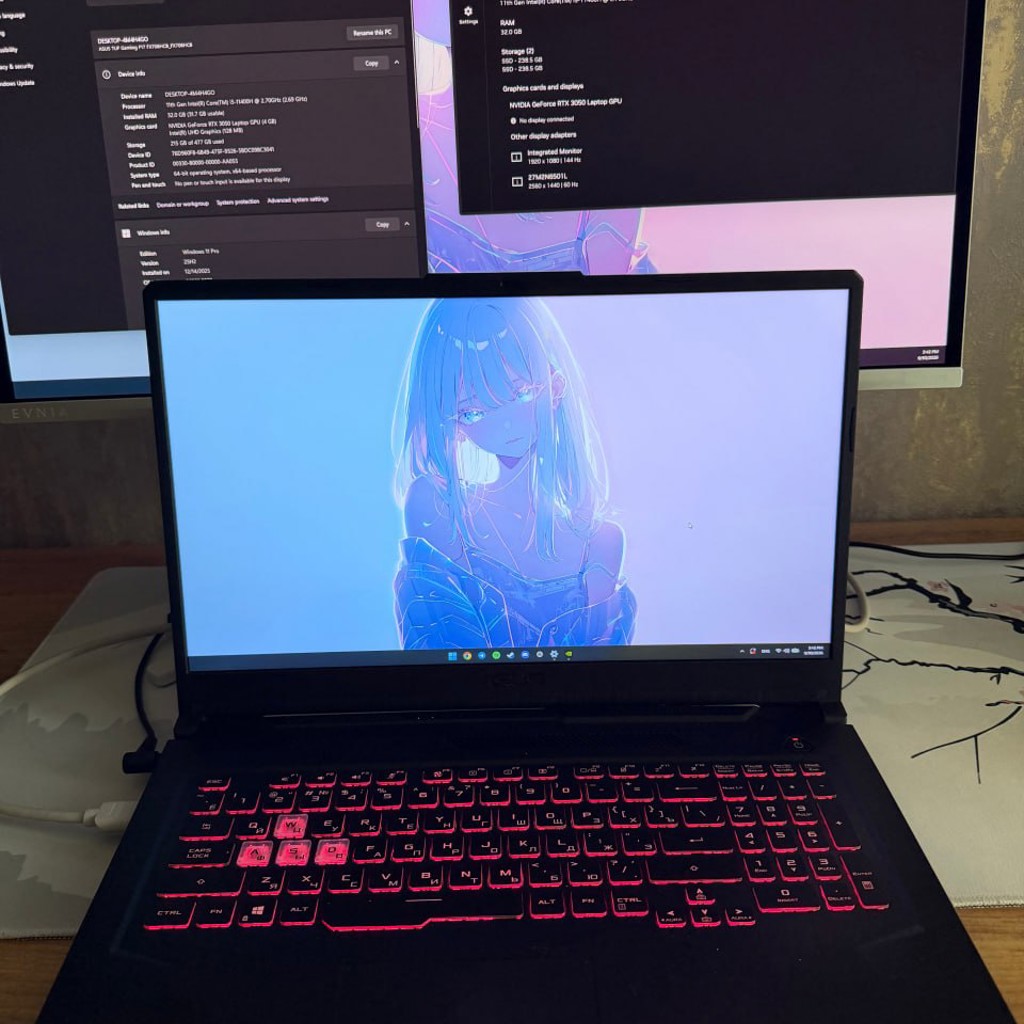 Игровой Ноутбук ASUS TUF GAMING F17