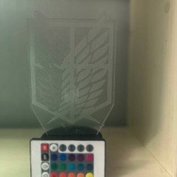 3D LED светильник Attack on Titan - фото 2
