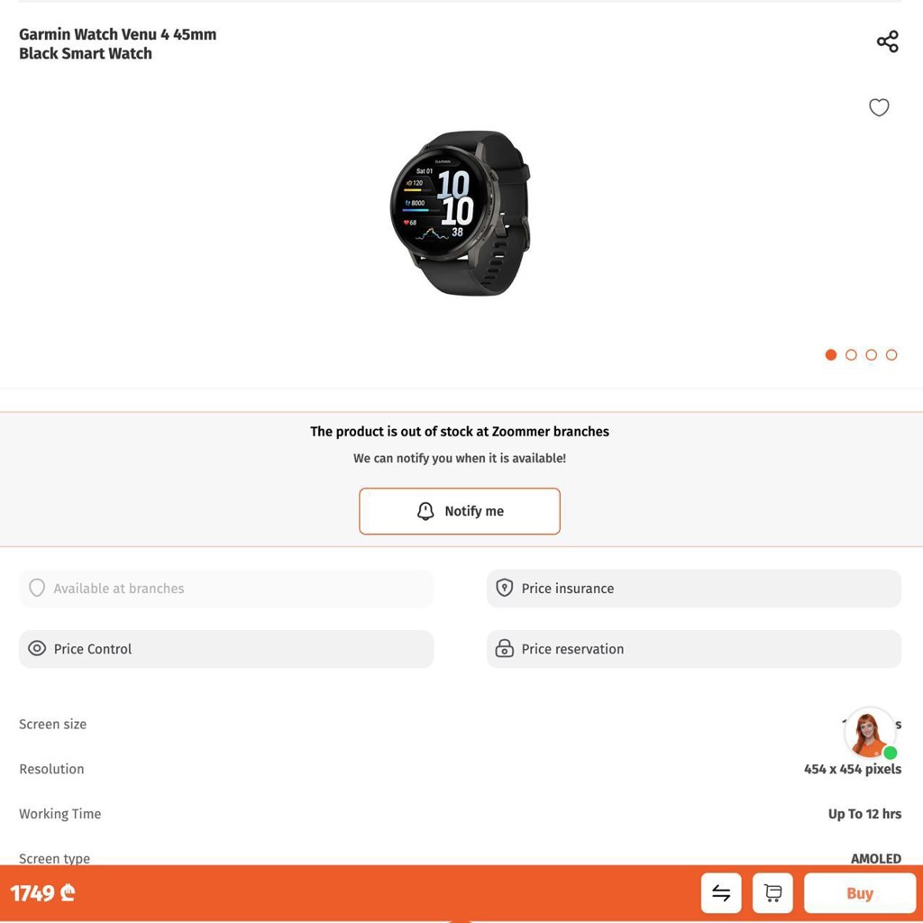 Часы Garmin Venu 4