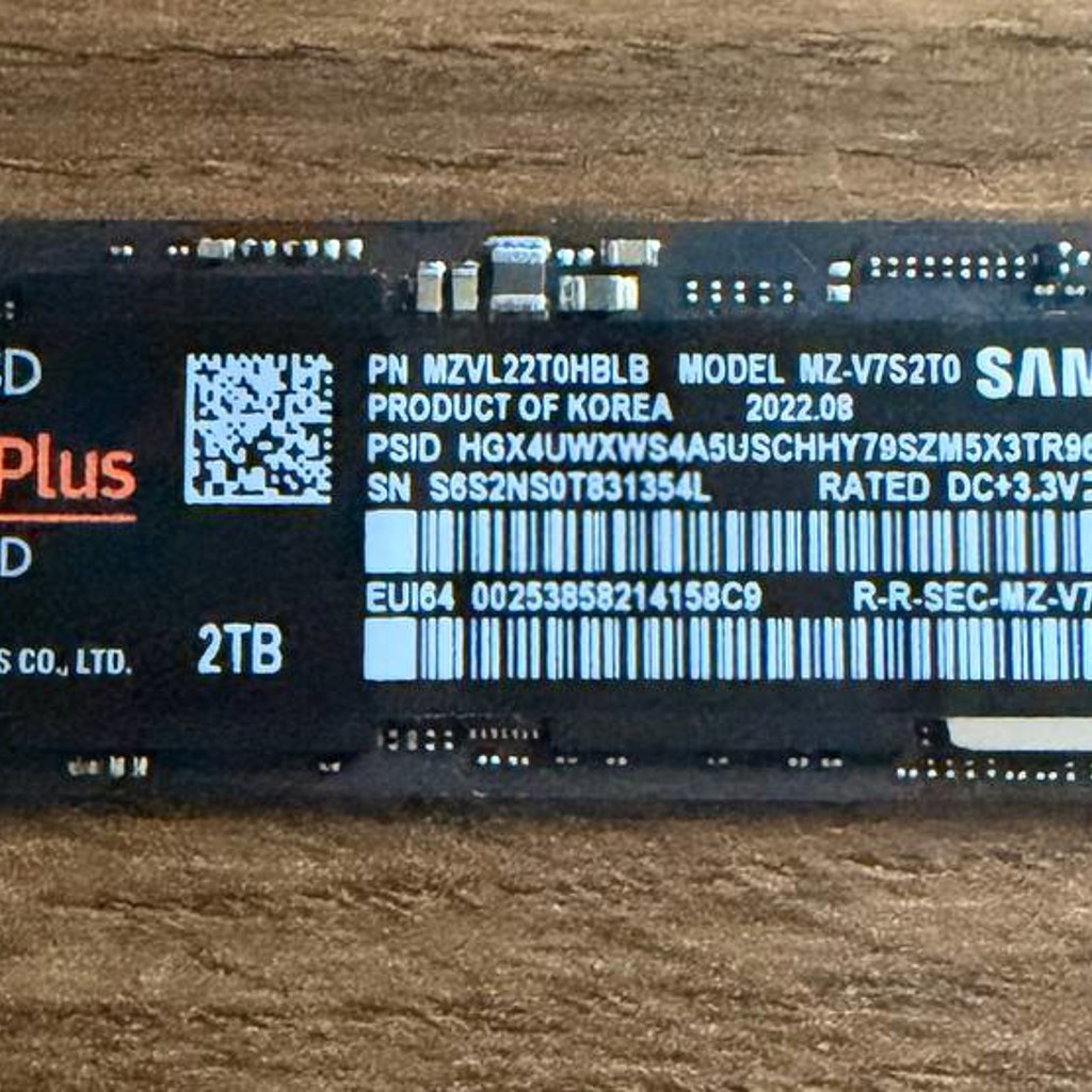 NVMe SSD Samsung 970 EVO Plus
