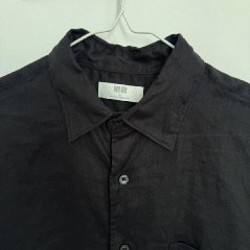 Черная рубашка UNIQLO - фото 3