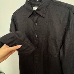 Черная рубашка UNIQLO - фото 5