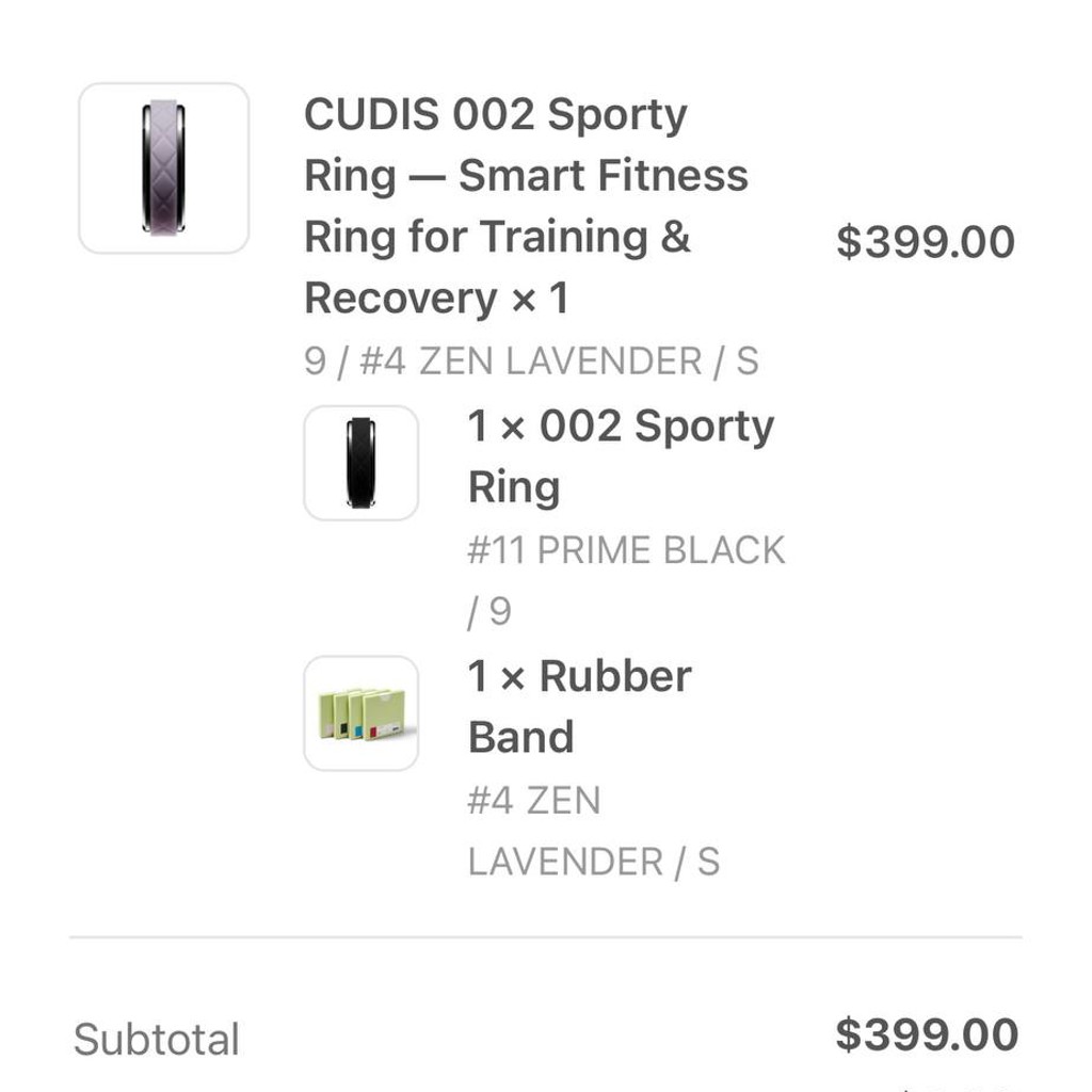 Умное кольцо CUDIS 002 Sporty Ring