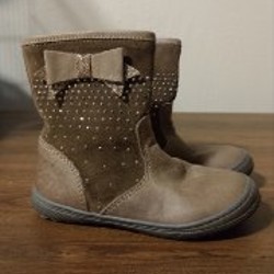 Ботинки кожаные теплые - фото 1