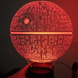 3D-лампа Звезда Смерти - фото 2