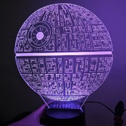 3D-лампа Звезда Смерти - фото 4