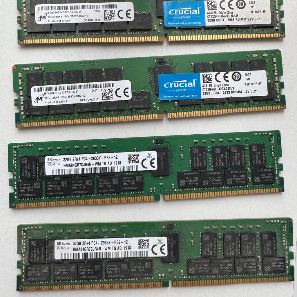 Серверная память RAM 8х 32 gb DDR4 2933 RDIMM
