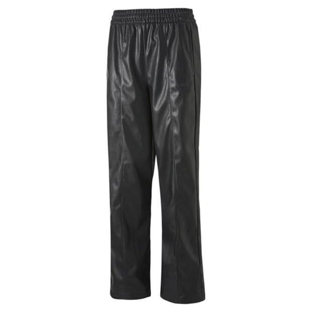 Спортивные женские брюки из экокожи