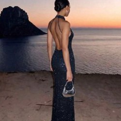 Sparkly Backless Dress - фото 2