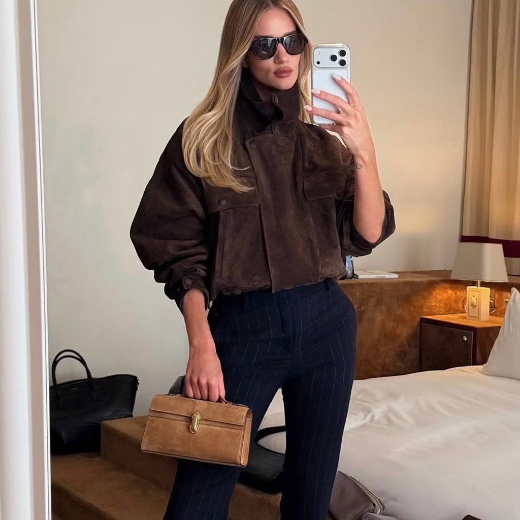 Замшевая куртка YSL