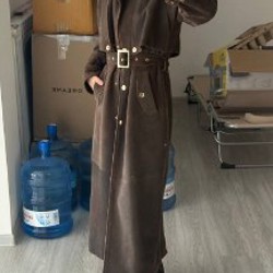 Замшевое пальто - фото 6