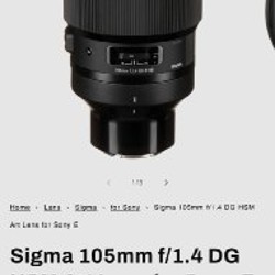 Объектив Sigma 105 1.4 - фото 10