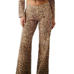 Джинсы GUESS с леопардовым принтом - фото 2