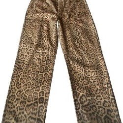 Джинсы GUESS с леопардовым принтом - фото 4