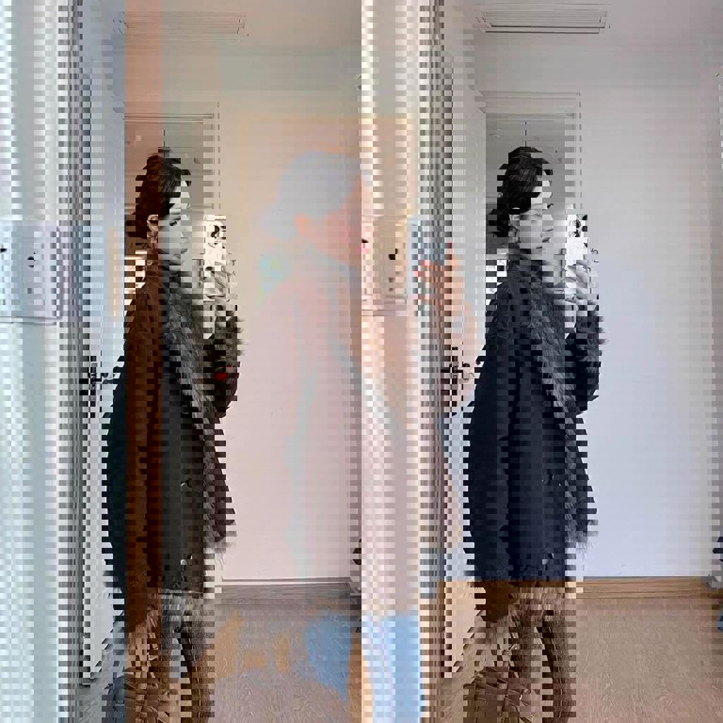 Двухсторонняя шуба-дублёнка