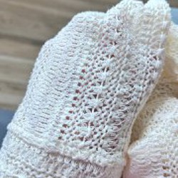 Кремовая ажурная рубашка - фото 4