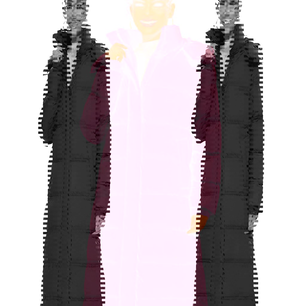 Тёплая удлинённая куртка