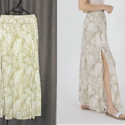 Оранжевое льняное миди-платье - фото 6