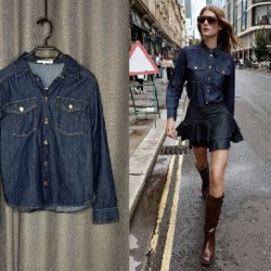 Оранжевое льняное миди-платье - фото 8