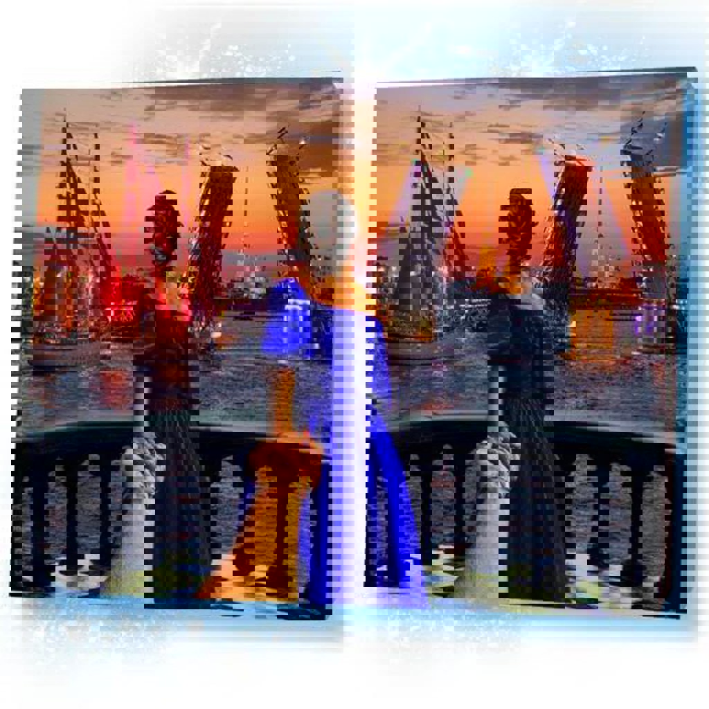 Алмазная мозаика 'Иди за мной к алым парусам'