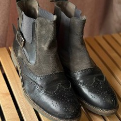 Мужские кожаные ботинки - фото 5