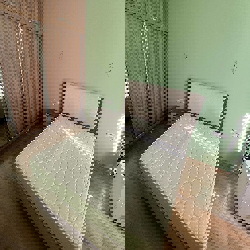 Двуспальная кровать с матрасом