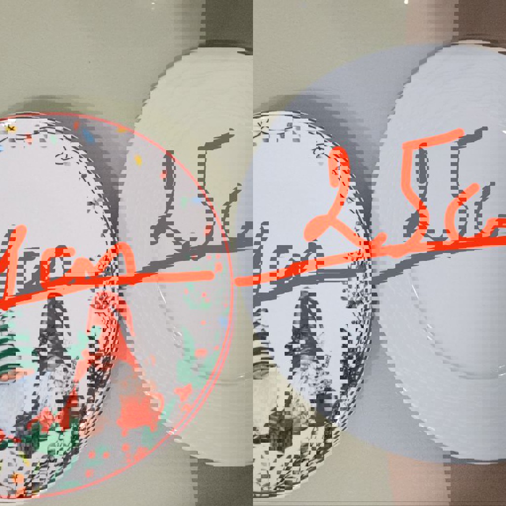 Тарелка новогодняя