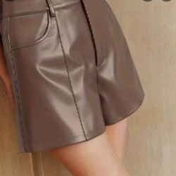 Шорты кожзам - фото 4