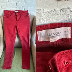 Джинсы красные - фото 1